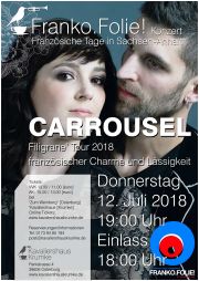 Tickets für Franko.Folie! Konzert mit Carrousel am 12.07.2018 - Karten kaufen
